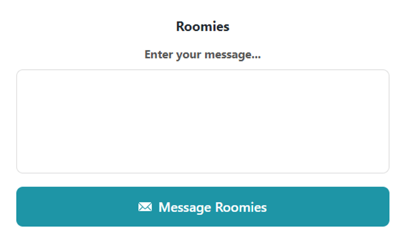 Send Messages on Roomies