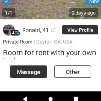 Photo of Ronald's room