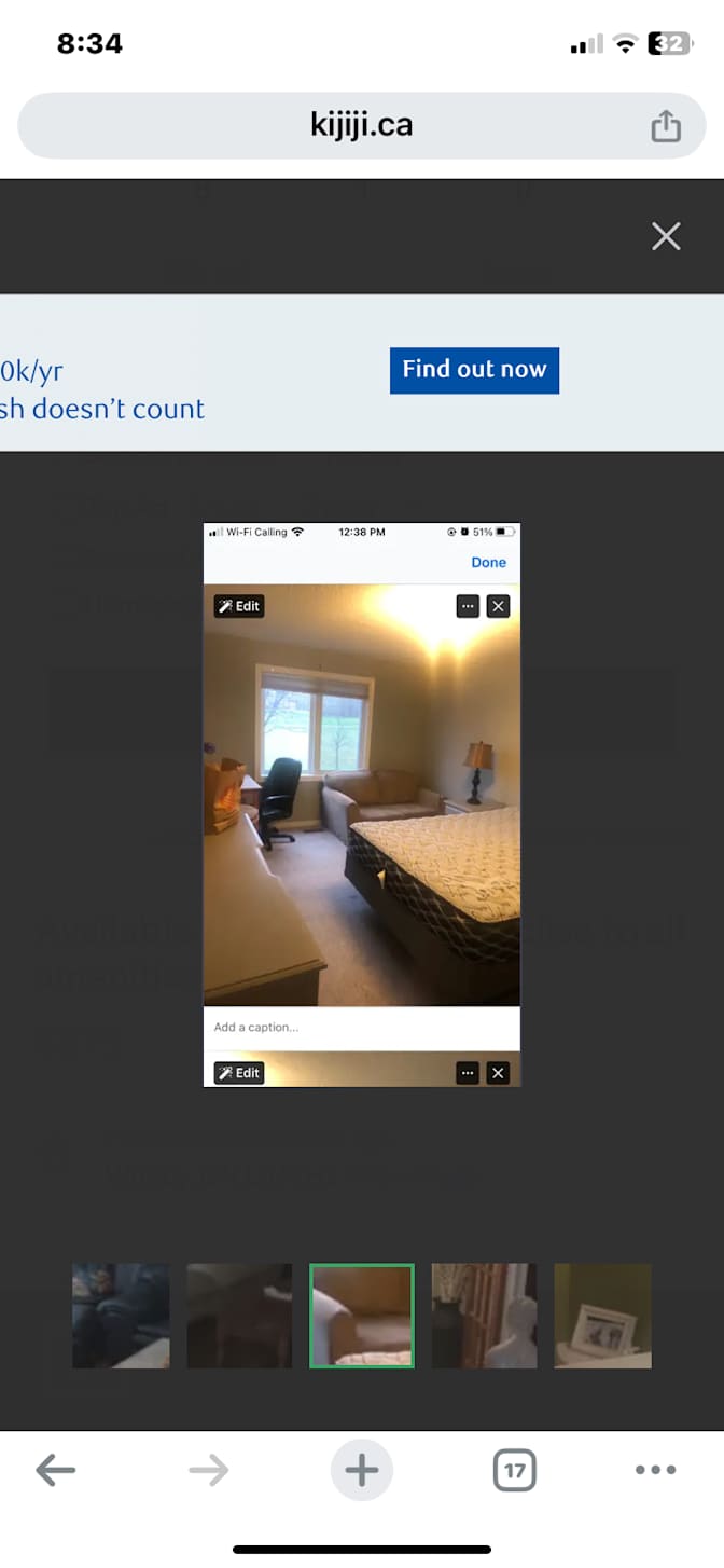 Photo of Patricia's room