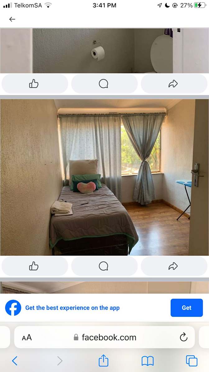 Photo of Lesego tjale's room