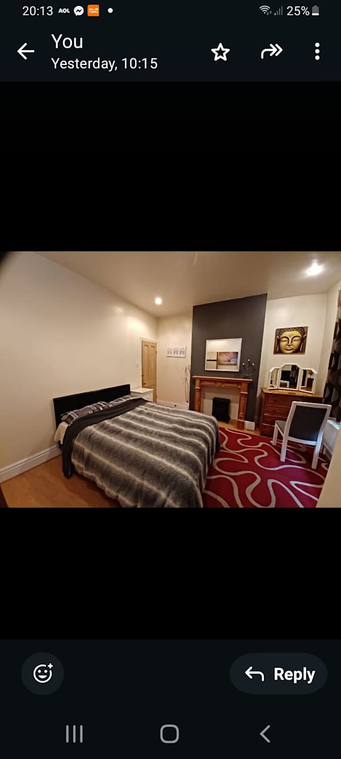 Photo of James Bown's room