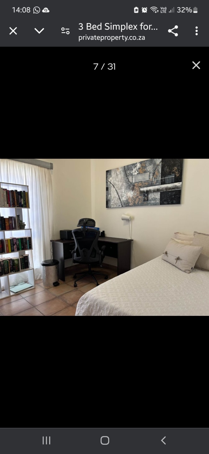 Photo of Yvonne Vermeulen's room