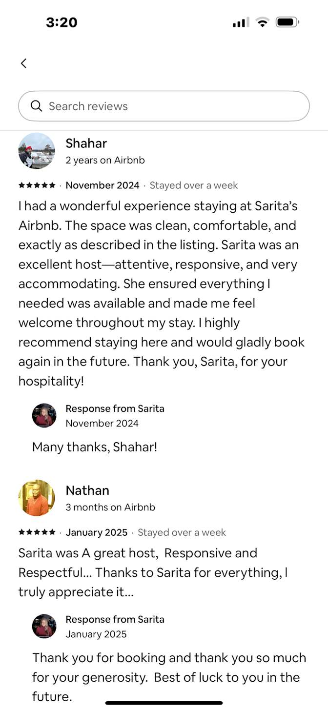 Photo of Sarita's room