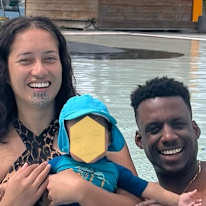 Photo of Arahia and Stéphane